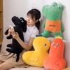 Soft Fluffy Plush Dachshund Toy Pillow With Embroidery For Bedroom Room Living
