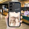 Cute Sleep Cat Silicone Phone Case For Samsung Galaxy S25 S24 S23 S21 Ultra Plus S24 S23 S21 S20 FE A73 A55 Soft Dustproof Cover