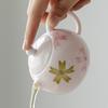 Handbemalte Unterglasur Rosa Sakura Xishi Teekanne Luxus Keramik Teeset für den Heimgebrauch