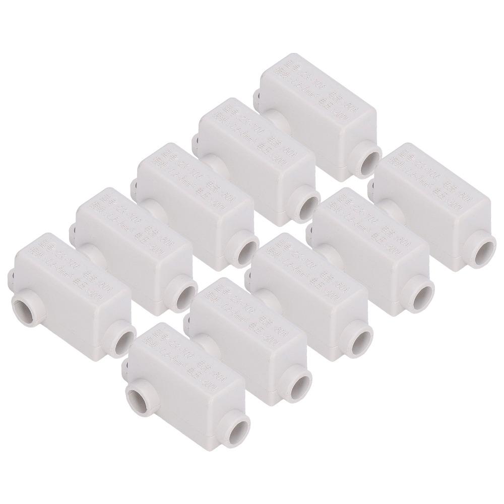 10Pcs ZK T06 Wire Connector 400V 60A Inline Junction Connector Box Terminal Block Set  Electrical