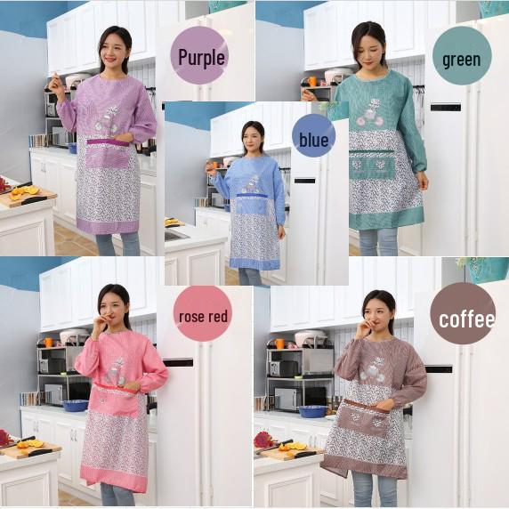 

Водонепроницаемый и маслостойкий кухонный фартук с длинным рукавом для взрослых