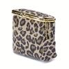 Square Leopard Print Small Purses Women's Portable Coin Money Wallets Earphone Lipstick Pouch Card Holders