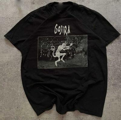 Vtg GOJIRA Band Liefde Muziek Cadeau Voor Fans Katoen Zwart S-4XL Unisex Shirt BL022