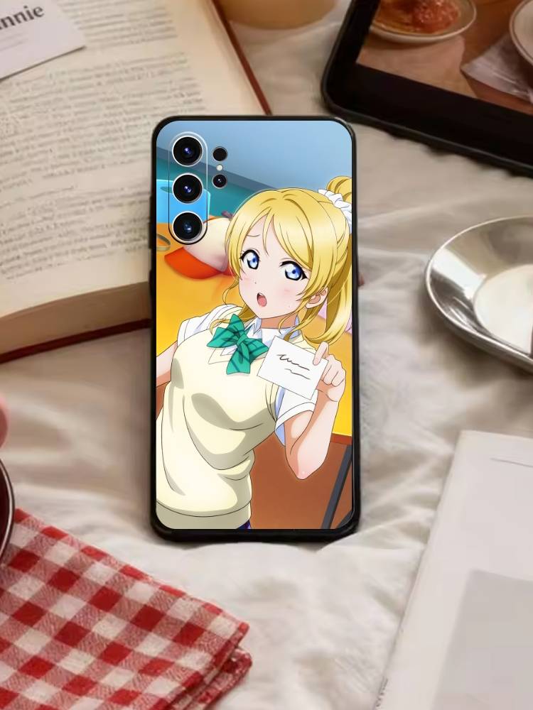 L-Love live-Ayase Eli Phone Case For Samsung S26,S25,S24,S23,S22,S21,S20,Ultra,Plus,FE Black Soft Cover