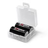 18350 2-Cell Transparent Battery Storage Organizer Case