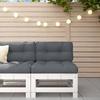 VidaXL Garden Center Sofa, Seat with Backrest, Patio Terrace Furniture Backyard Balcony Outdoor, White Wood 825612