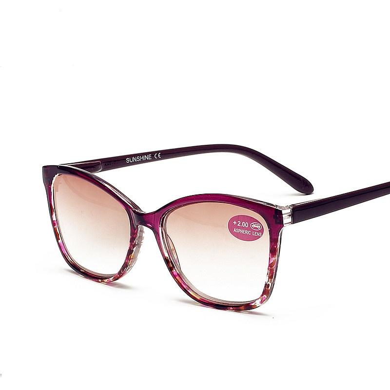 Oversized Reading Sunglasses For Women Men New Fashion Elegant Presbyopia Farsighted Eyeglasses With +1.0 1.5 2.0 2.5 3.0 4