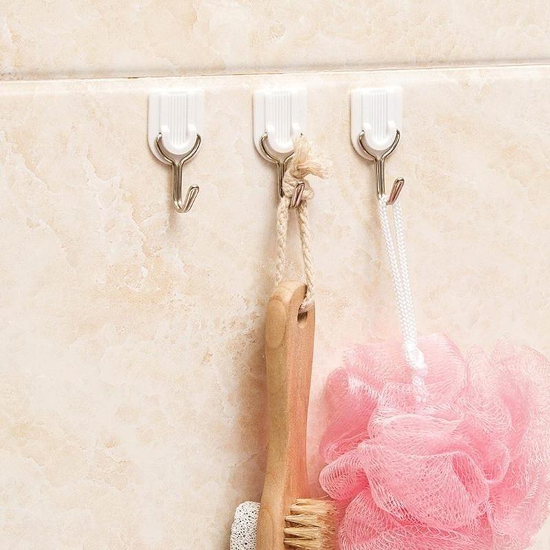 6Pcs/lot Colorful Wall Hook Key Hair Pin Holder Organizer Decorative Organizer