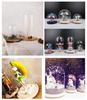 Transparent Dustproof Luminous Glass Cover for Preserved Flower Home Decoration Ornament