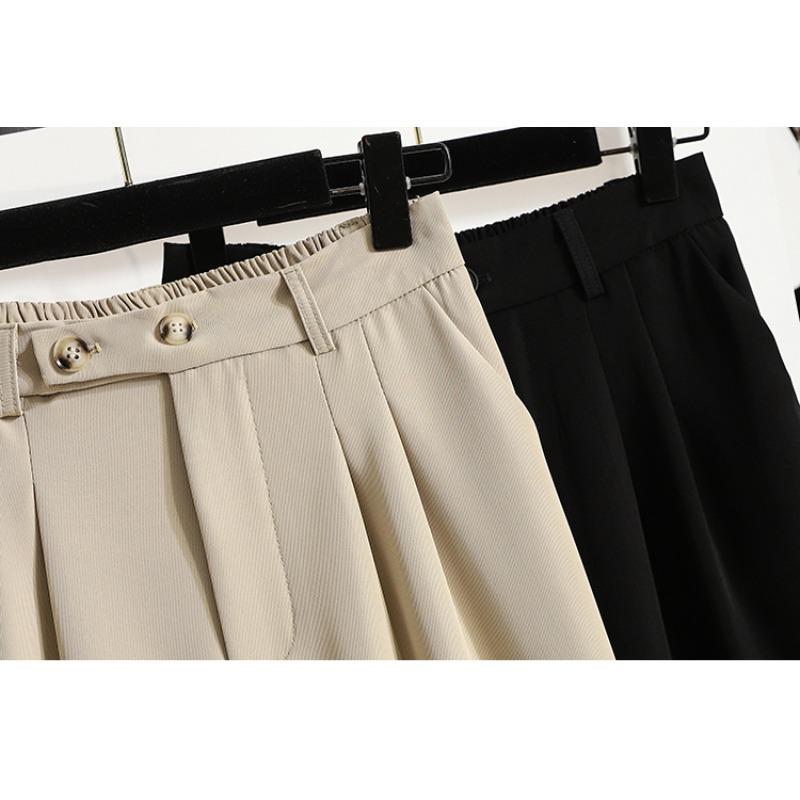 Dimanaf 2025 Été Style Femmes Shorts Pantalons Amples Taille Haute Basiques Pantalons Décontractés Féminins Solides