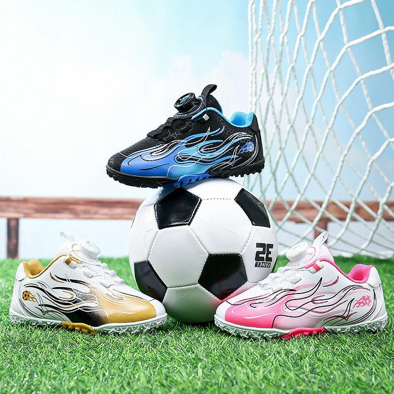 Barn Fotballstøvler Torv Barn Klosser Gresstrening Fotballsko Gutter Jenter Profesjonelle innendørs fotballsko Sklisikker utendørs Futsal Fotballsko