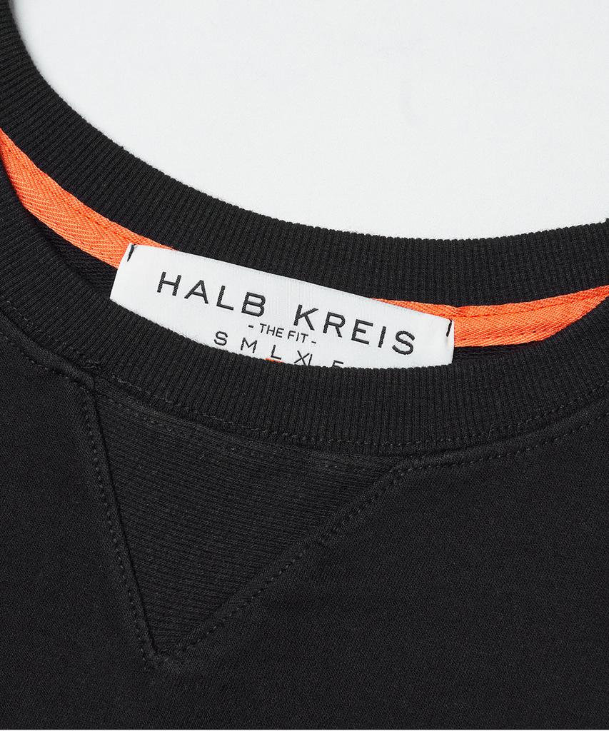 HALBKREIS LAYOUT Ta 11 Ribbed Round Neck Tee Bk