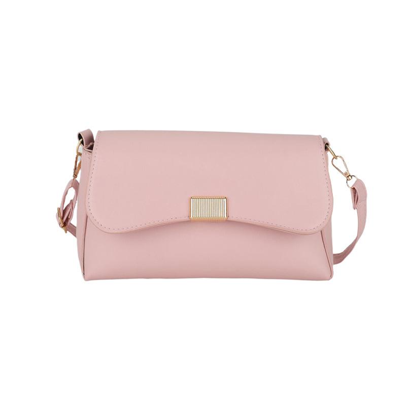

Niche versatile commuter retro small bag female messenger bag 2024 spring new Korean version shoulder small square bag рожевий