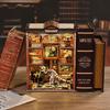 CRESYMME Miniature House Dollhouse Book Nook Kit, Wooden DIY 3D Hobby Handmade (Fossil Museum)