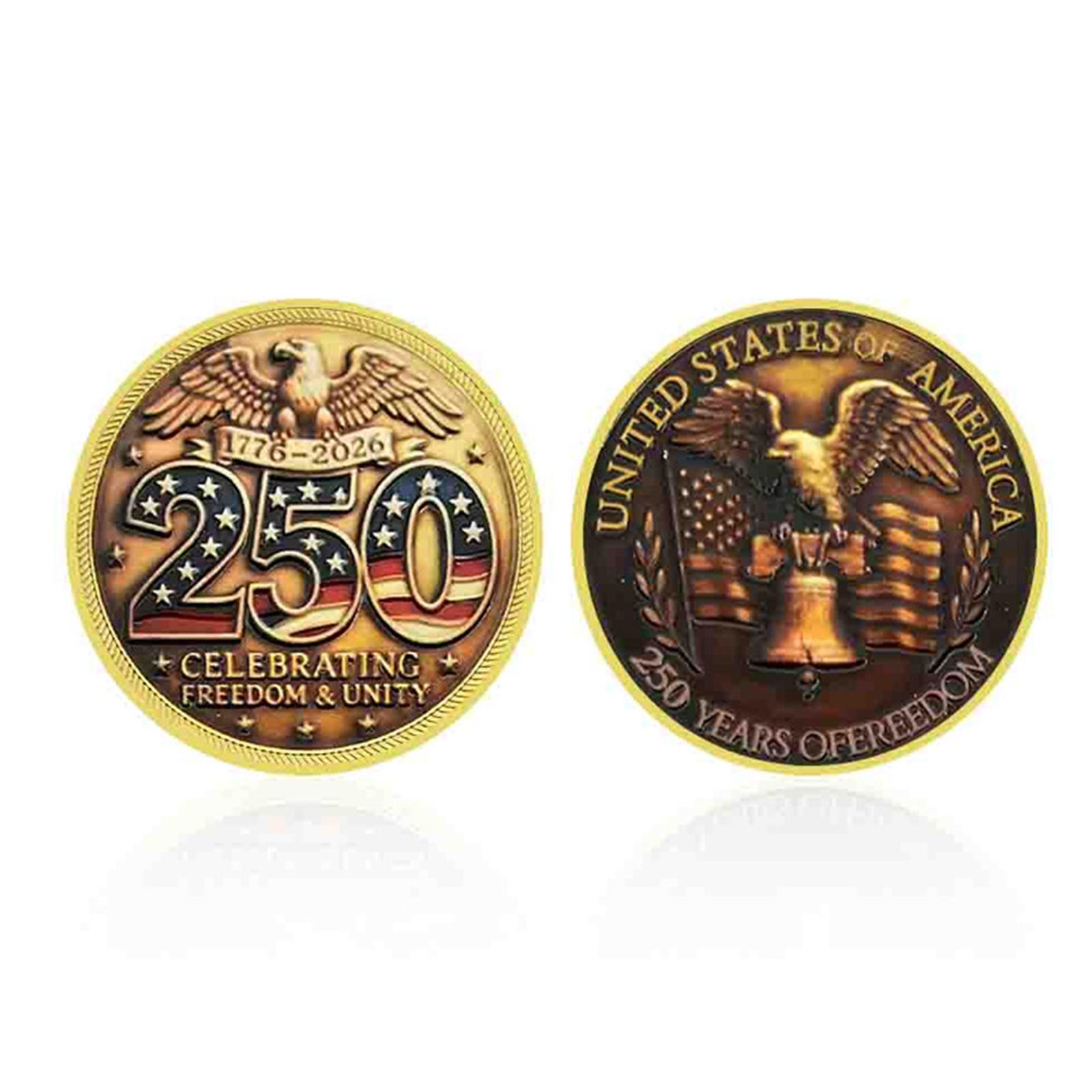 250th Anniversary Coin Of The United States 1776-2026 250th Anniversary Coin Of The United States One Size