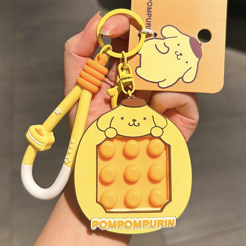 Santa Claus Keychain Christmas Small Gift Student Schoolbag Pendant Cartoon Christmas Tree Three-Dimensional Doll Pendant