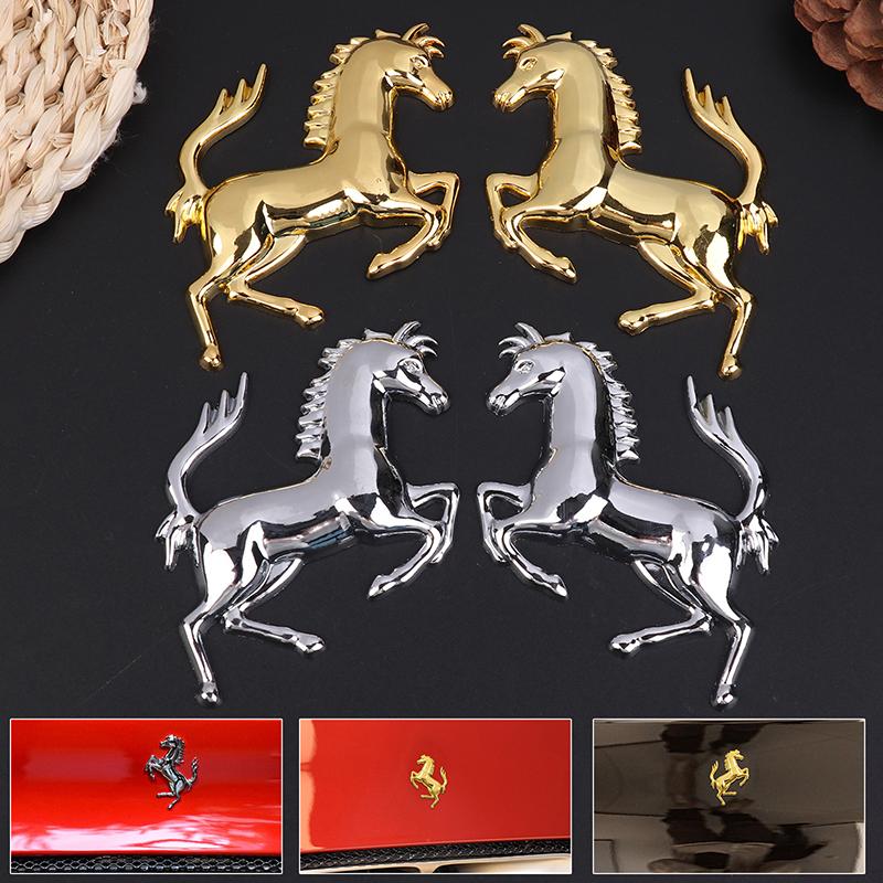 3D Metall Laufendes Pferd Emblem Aufkleber Auto Personalisierter Aufkleber Decal Auto Fenster Karosserie Seite Heck Stoßstange Abzeichen Aufkleber Dekoration