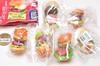 Village Vanguard Diner Magnetic Miniature Hamburgers of 6 Rainbow Gachagacha Capsule Toy [Set (Complete)]