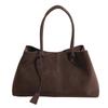 Faux Suede Solid Color High Quality Fashiable Versatile Handbag 2026 Women's Product Hot Selling  Large Capacity Shoulder Bag