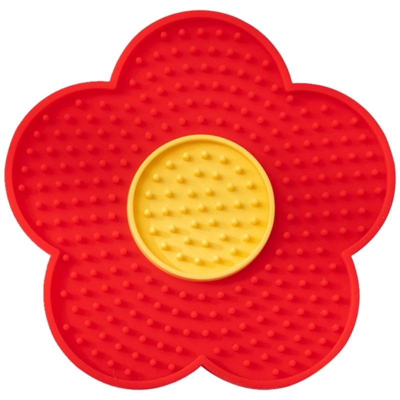 Dog Licking Pad With Suctions Cup Dog Licking Mat Slow Feeders for Wet and Dry Food, Treat, Butter