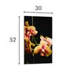 TABLA DE CORTAR DE CRISTAL 30x52 Orquídea