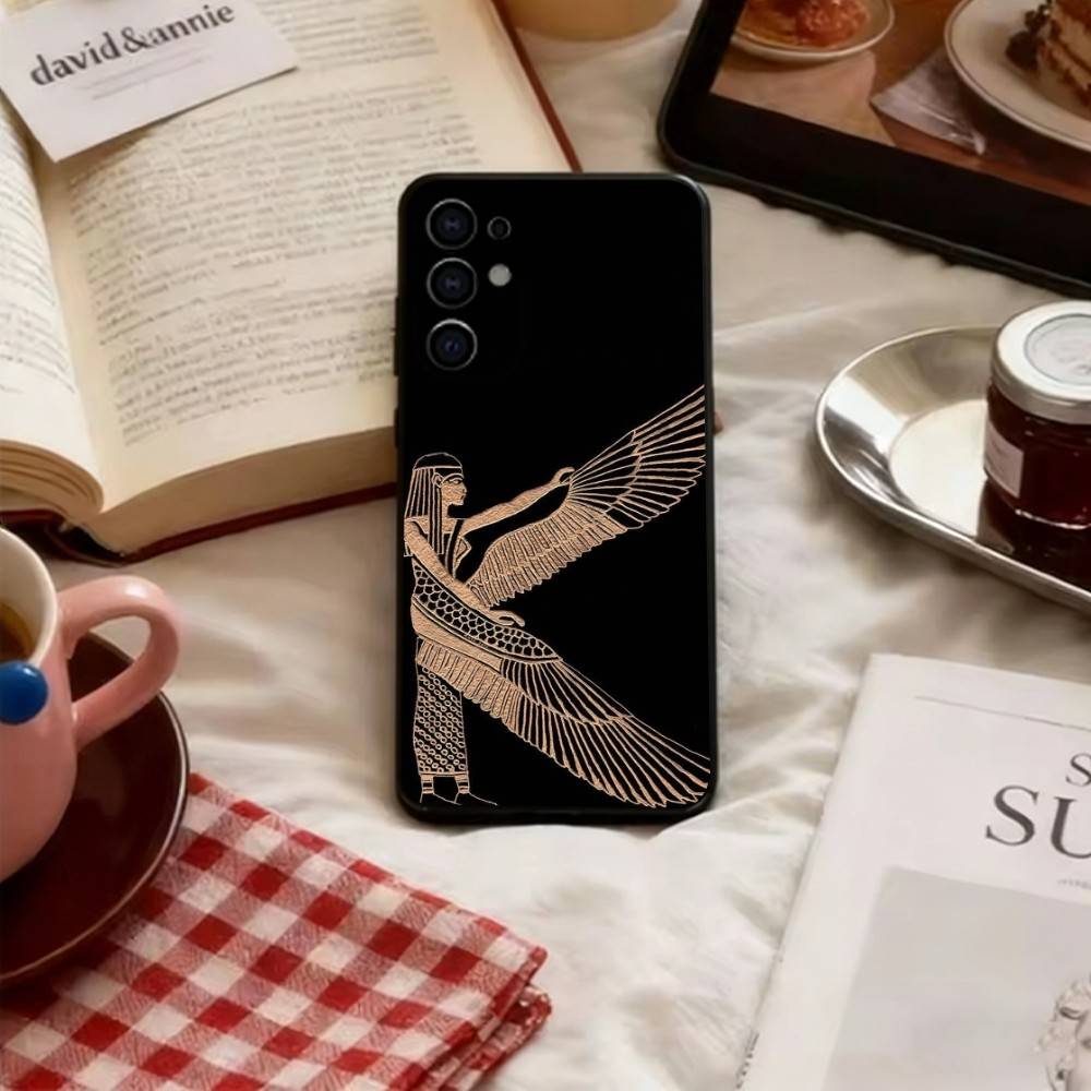 

Ancient Egyptian Symbols Phone Case For Samsung S25,S24,S21,S22,S23,S30,Ultra,S20,Plus,Fe,Soft Black Cover Samsung S21Ultra