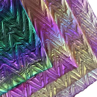 1yard Colorful PU Leather Embossing Cotton Lining Fabric Christmas Quilting Fabric for DIY Sewing Luggage Bag Interlining Fabric