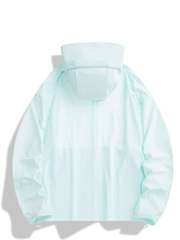 Jaqueta de Nylon com Capuz Leve Unissex 2026: Roupa de Verão Respirável e com Proteção UV