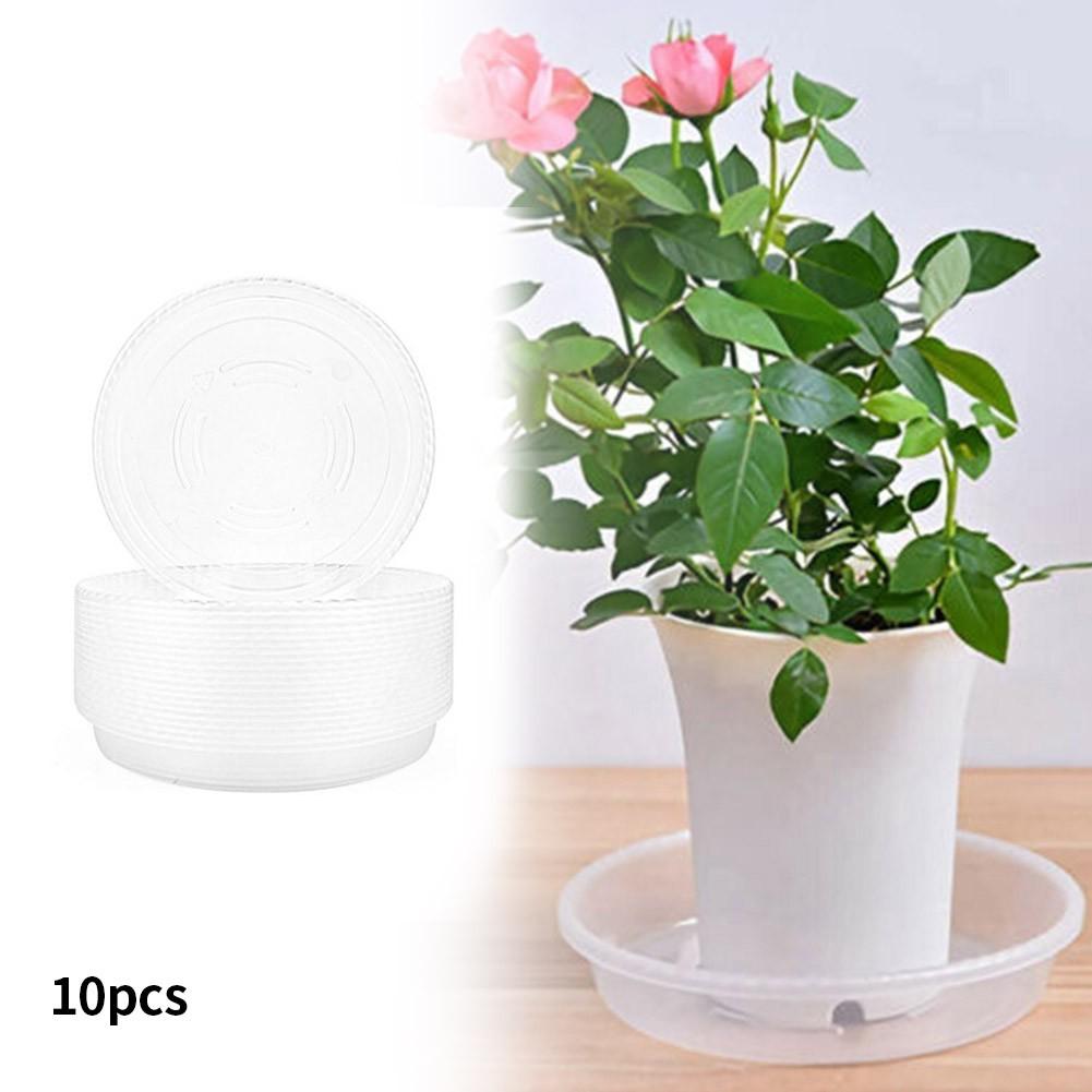 Balcony Flower Pot Trays Base Saucer Transparent Tray