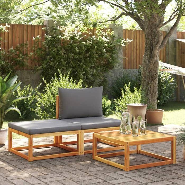 VidaXL Garden Table 65x65x29 Cm Solid Acacia Wood, Garden Coffee Table, Garden Side Table, End Table, 4008157