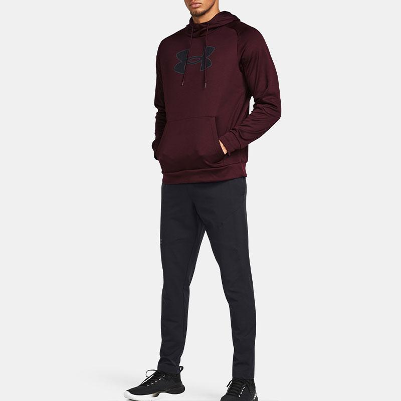 Under Armour Fleece® Logo Printed Breathable Warm Hoodie Men hoodies Dark-Brown 1379854-600
