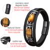 Multi-layer Braided Leather Charm Bracelet Red Blue Tiger Eye Stone Bracelet For Men Simple Stainless Steel Zircon Accessories
