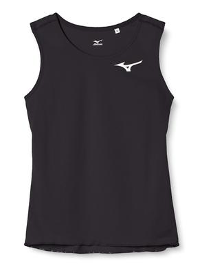 Mizuno Track Field Racing for Club U2MA7251 XS Women's & Shirt, Moisture-Wicking, Quick-Drying, Activities, 09, Black,