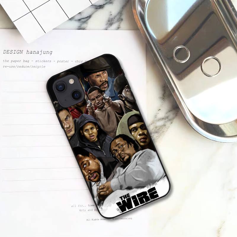 America The Wire TV Phone Case For iPhone 11 12 Mini 13 14 15 Pro XS Max X Plus SE XR Shell