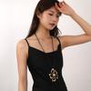 High-End Fashion Pendant, Long Women'S Simple Flower Alloy Sweater Chain