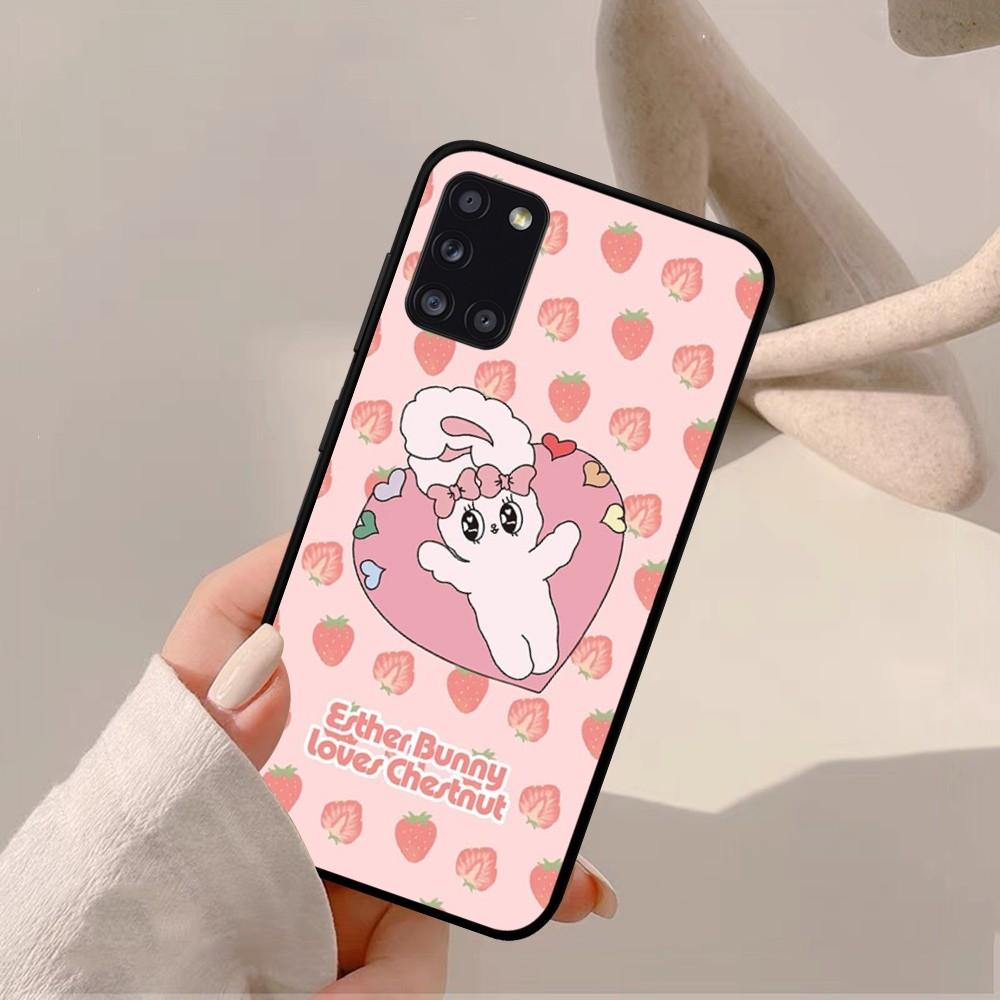 Esther Cute Bunny Phone Case For Samsung A 10 11 12 13 20 21 22 30 31 32 40 51 52 53 70 71 72 73 91 13 Shell