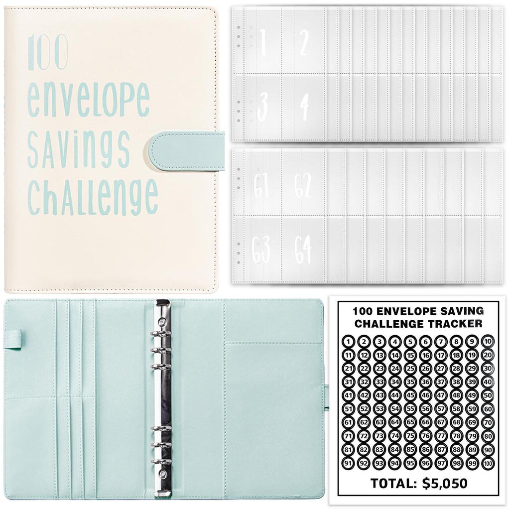 100-Day Challenge Savings Planner: A5 Loose-Leaf Budgeting Notebook for Couples