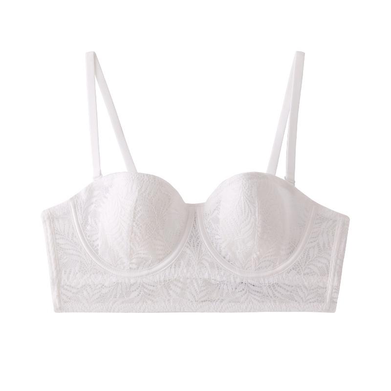 Sexy lace underwear women's summer breathable rabbit ears cup big chest small bar soft steel ring gather bra