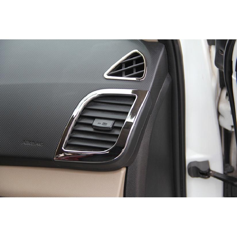 12-piece air conditioning air outlet door handle cover ABS chrome decoration for Solaris accent car hatchback 2011-2015