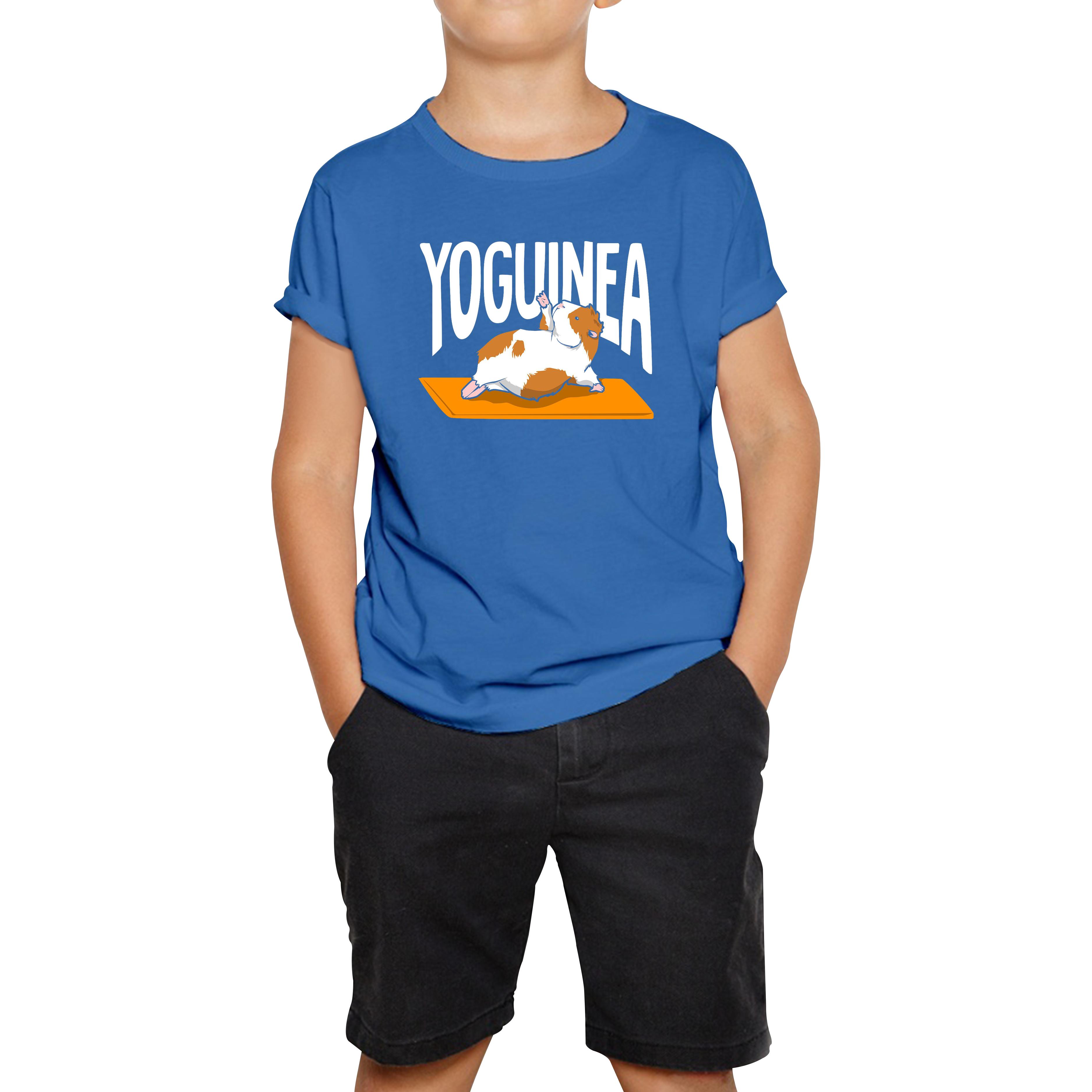 

Yoguinea Pig Funny Kids T Shirt 120