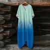 Abito da Donna Casual Svasato Scollo a V Vacanza Boho Spiaggia Vestito Estivo