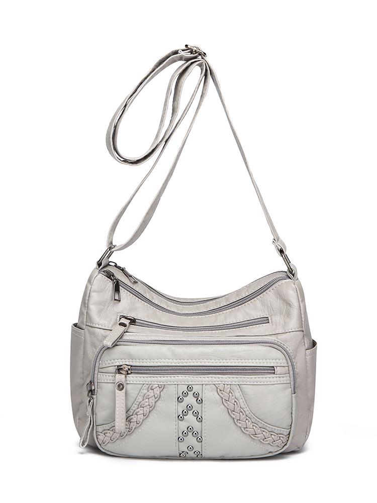 Women's Soft Multi-Compartment Crossbody Bag - Versatile, Casual, Large Capacity