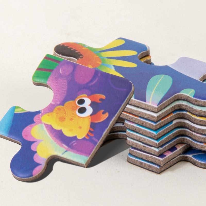100pcs Wooden Puzzle Toys for Children Montessori Toy Space Jigsaw Puzzle Early Education Logical Thinking Training Puzzle Game