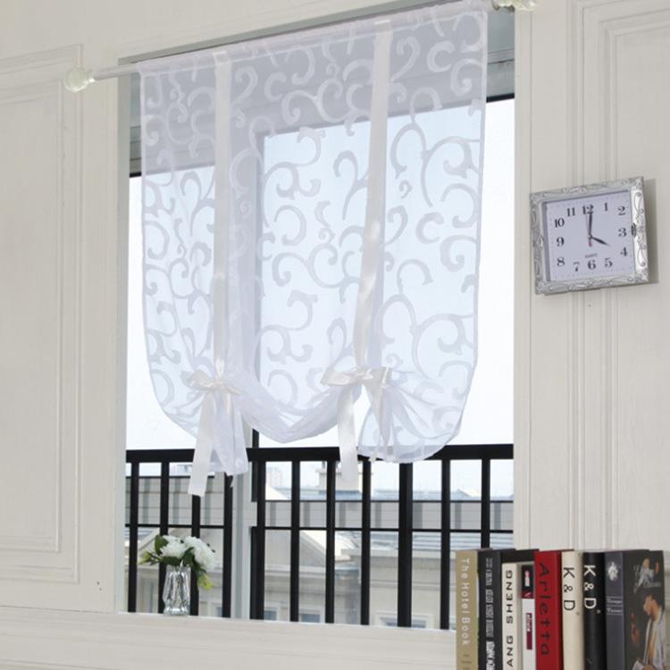 Ribbon Through Pole Type, Window Screen, Lifting Curtains, Can Be Customized Ht-012