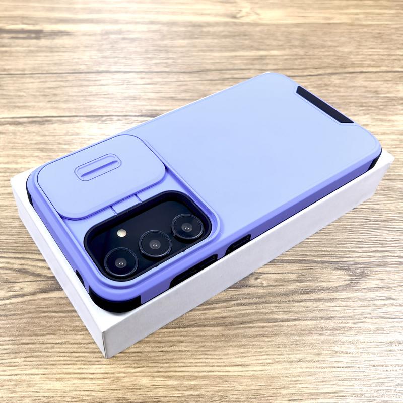 Stoßfeste Panzerhülle für Samsung Galaxy S25 A56 A55 A36 A15 A35 A54 A53 5G 4G S24 S23 S22 S21 Ultra Plus FE Kamera-Schiebeabdeckung