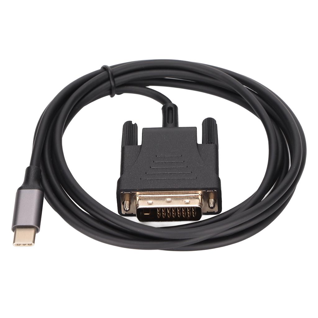 USB C 3.1 to DVI Cable 190cm/74.8in Clear Stable Type C to DVI Cable Adapter for MacBook TV Smartpho