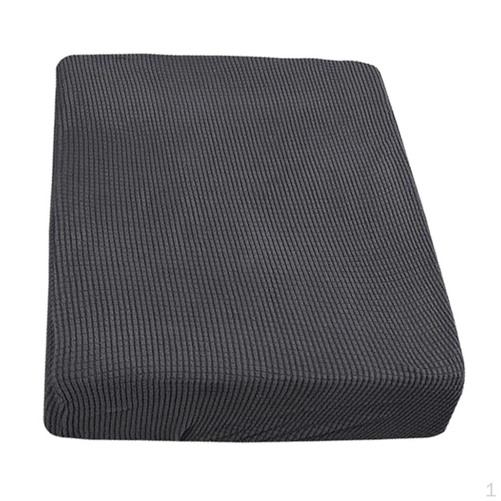 Stretch Sofa Cushion Sets Separate Seat Slipcover Box Style Gray Stripe 149.9x50.8x5cm