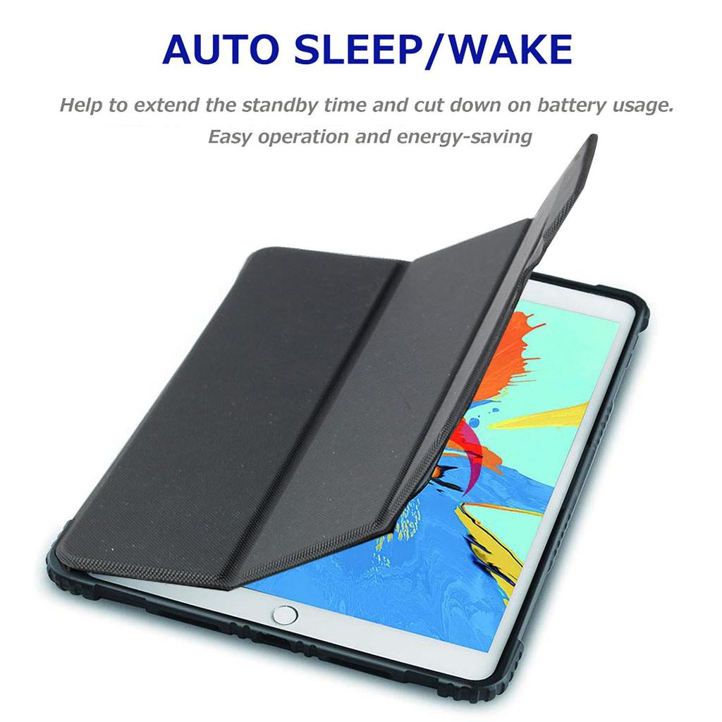 Apple iPad 10.2 Protective Leather Case with Magnetic Stand and Anti-Fall Design for 2019-2021 Models.