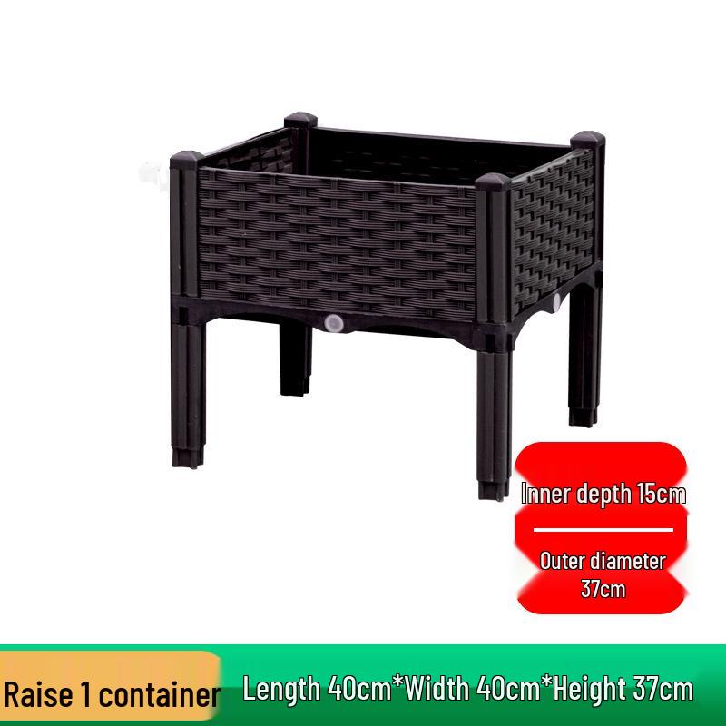Extra-Large Thickened Plastic Balcony Planter Box - Outdoor Gardening Pot