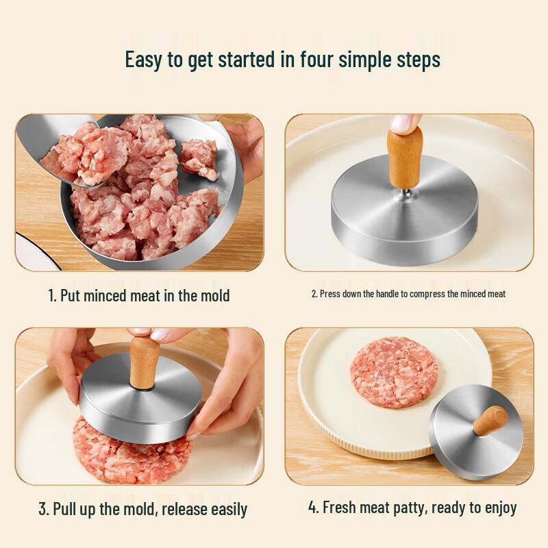 Stainless Steel Hamburger & Patty Press